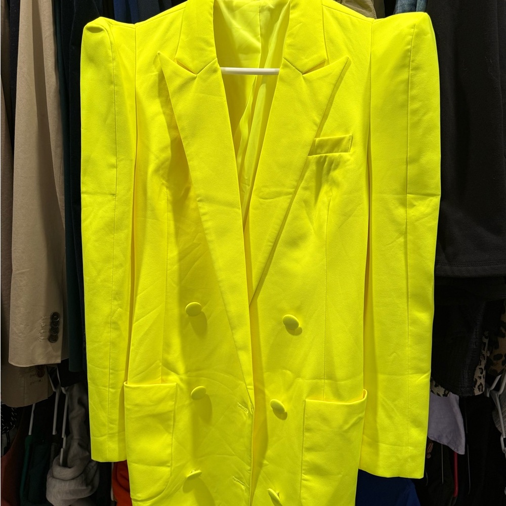 Neon Yellow Blazer
